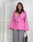 Giacca Cintura Sissi Pink