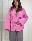 Giacca Cintura Sissi Pink