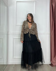 Camicia Fiocco Animalier