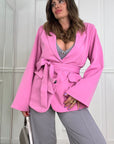 Giacca Cintura Sissi Pink