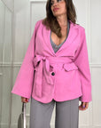 Giacca Cintura Sissi Pink