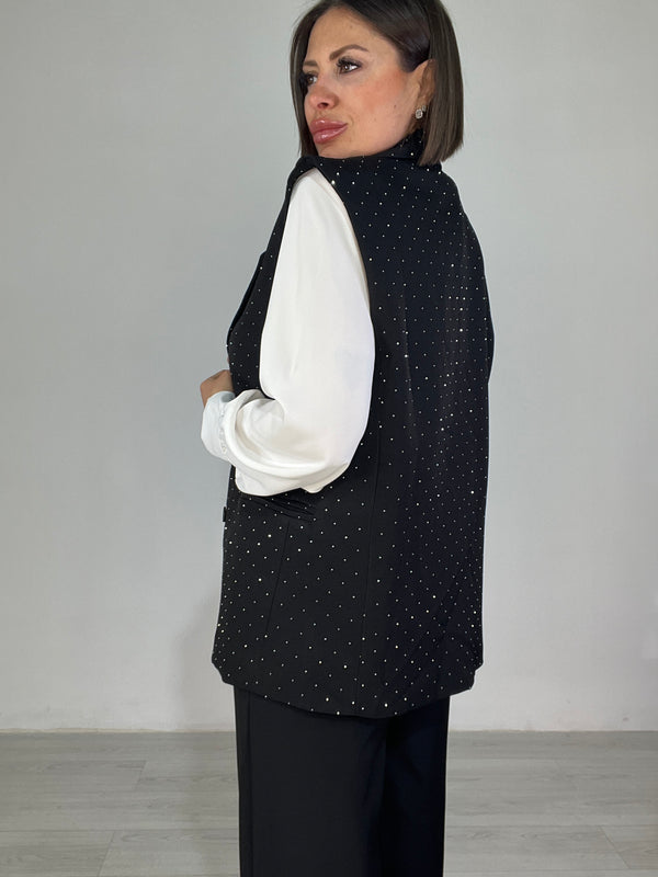 Gilet Brillantinato