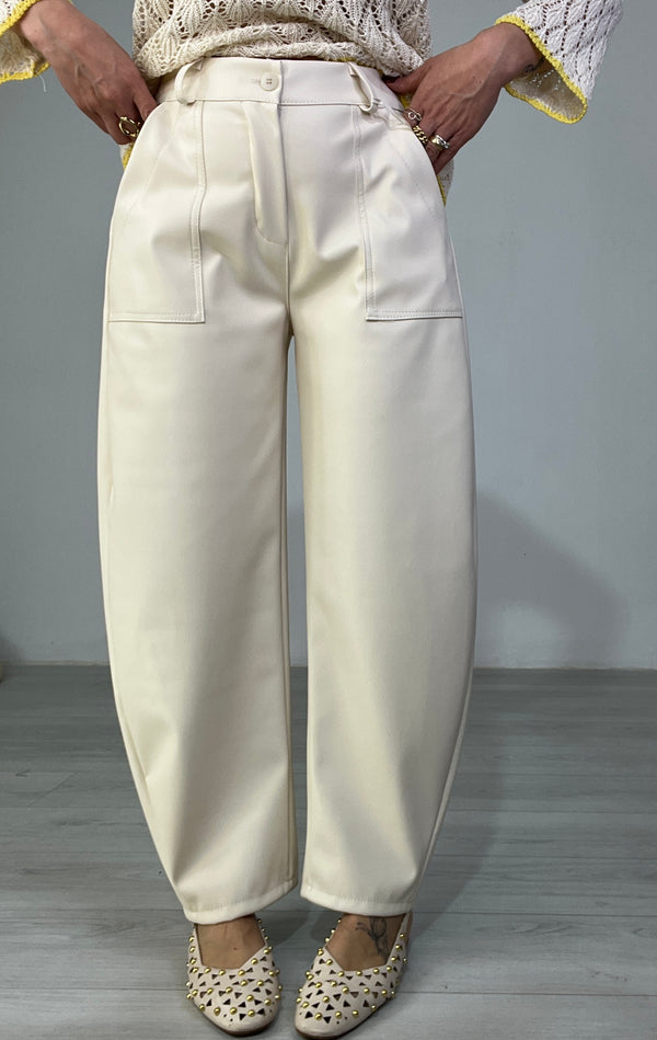 Pantalone eco-pelle