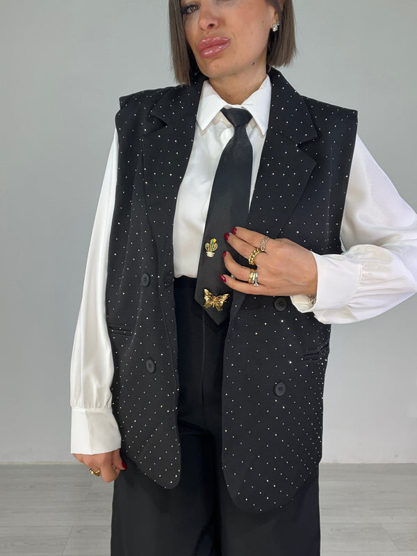 Gilet Brillantinato
