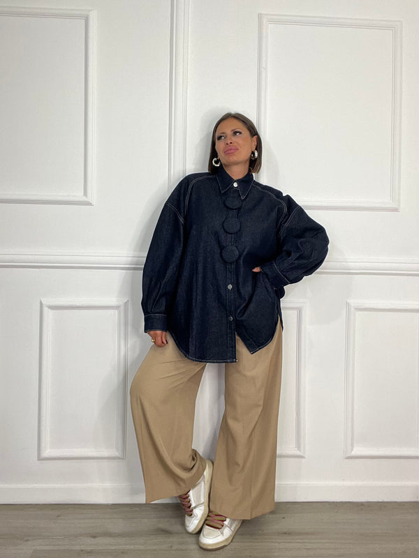 Camicione Botton Blue