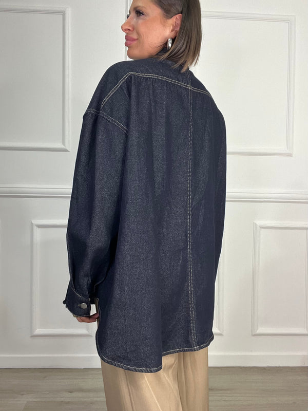 Camicione Botton Blue