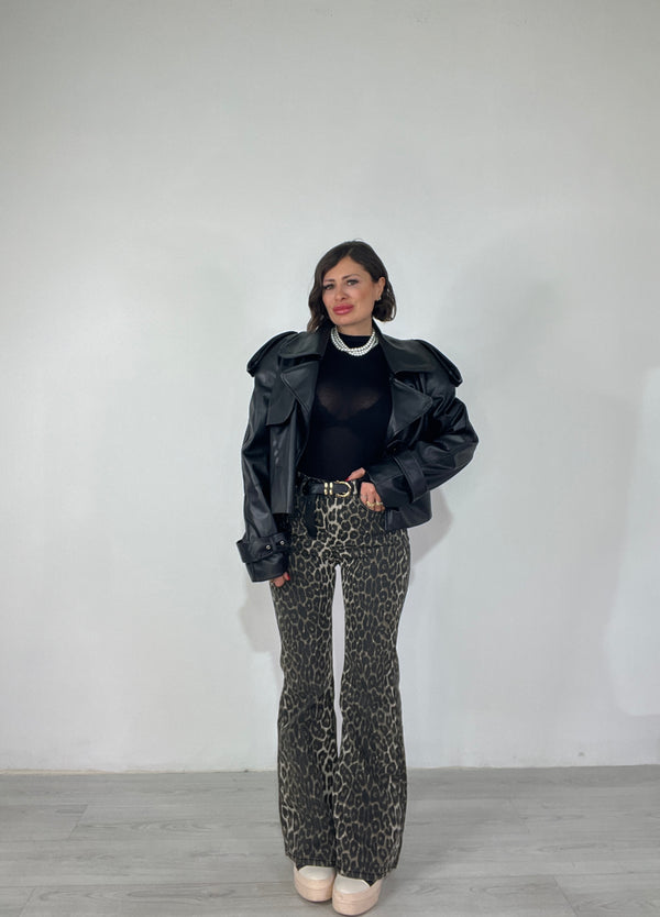 Jeans Zampa Leopardo