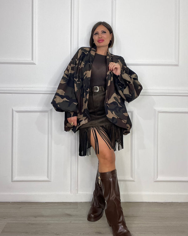 Bomber Oversize Mimetico