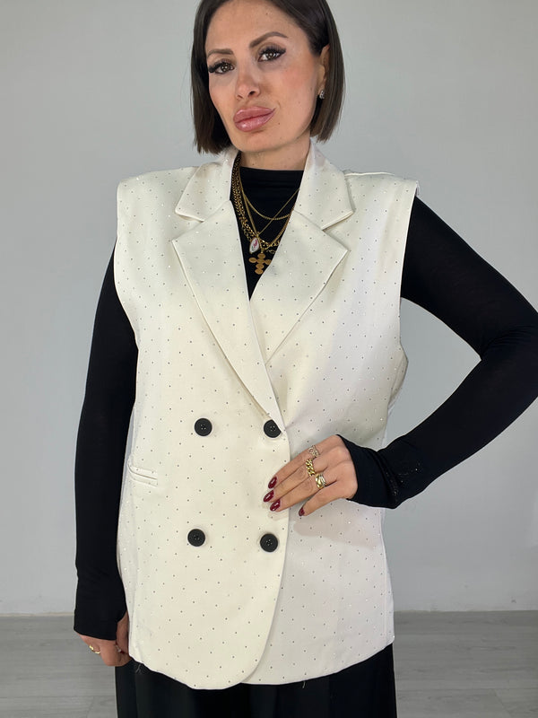 Gilet Brillantinato
