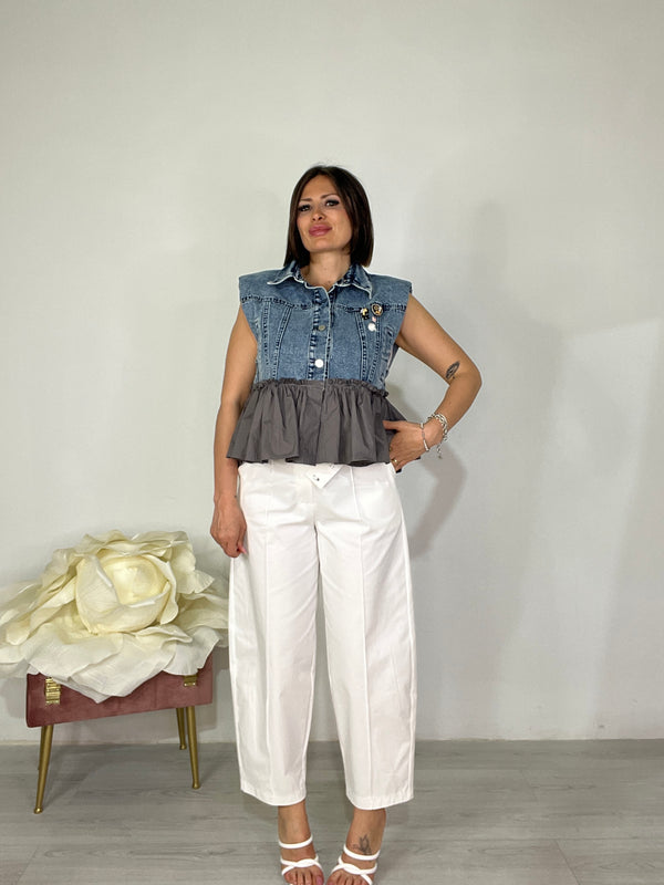 Gilet Denim Girly (PREORDINE 10gg LAVORATIVI)