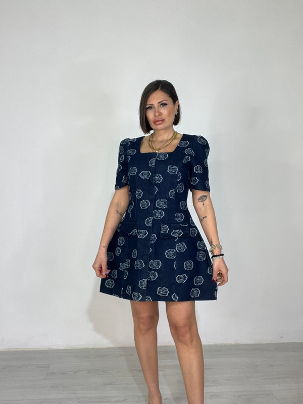 Abito Roses Denim