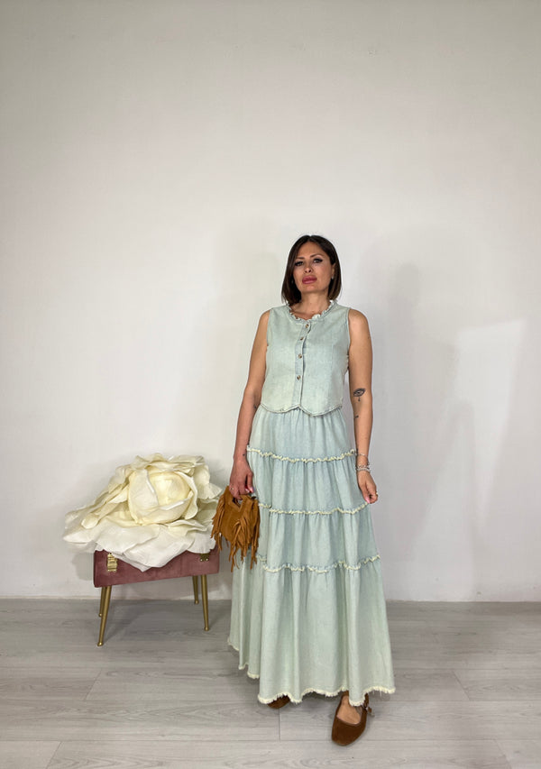 Coordinato Denim Vintage Chic