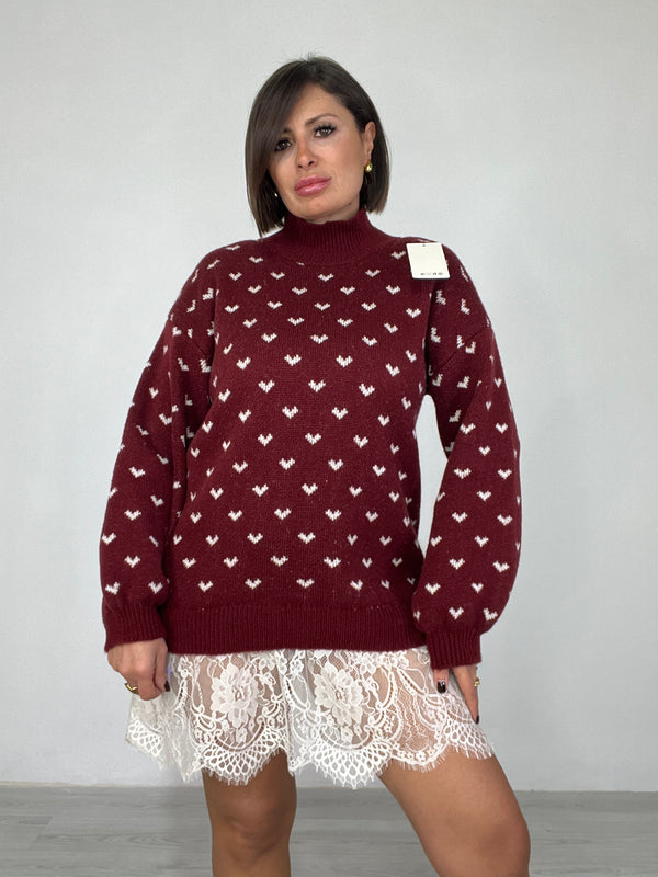 Abito Cuori Di Pizzo