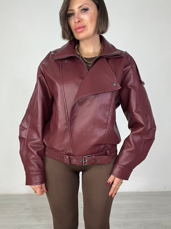 Bomber Eco-pelle Mini