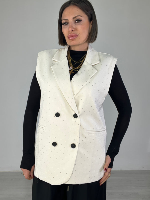 Gilet Brillantinato