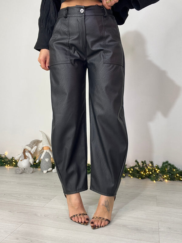 Pantalone eco-pelle