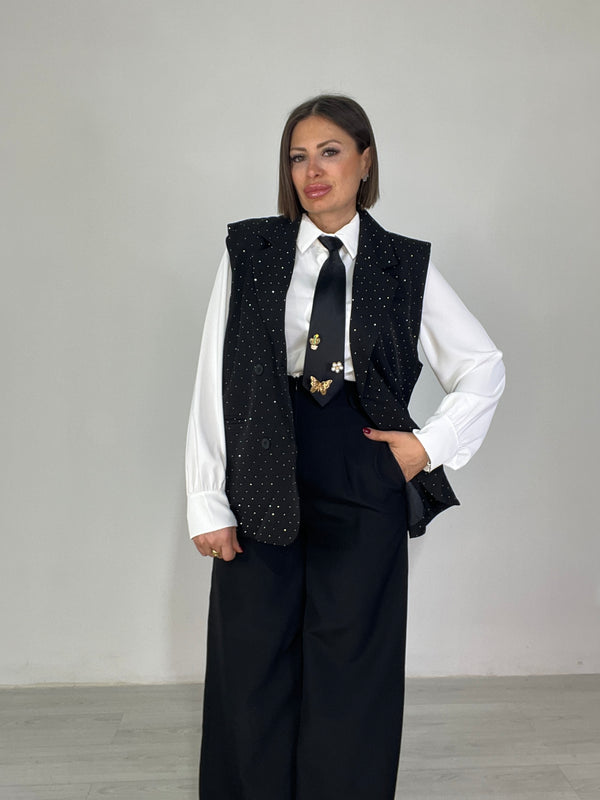 Gilet Brillantinato