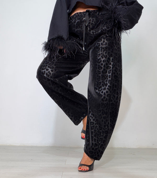 Pantalone Dark Leopard