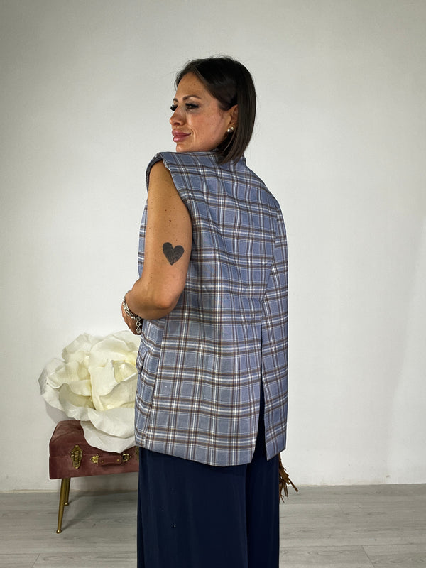 Gilet Tartan Sunset