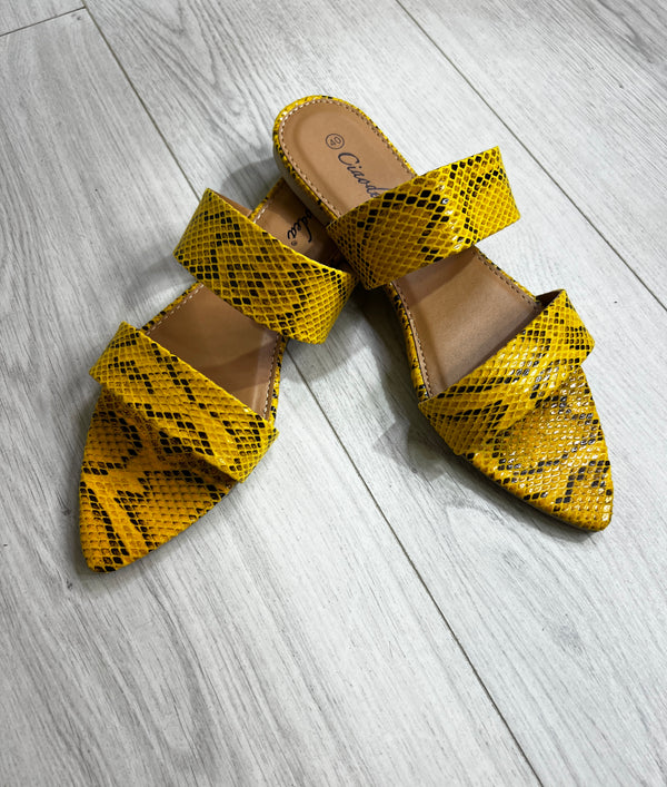 Ciabattine Piton Yellow