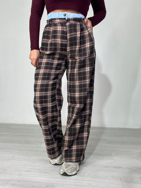 Pantaloni Check &amp; Style