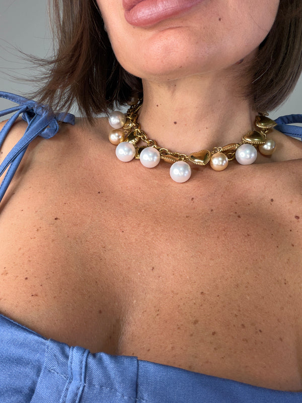 Collana Cuor Di Perla