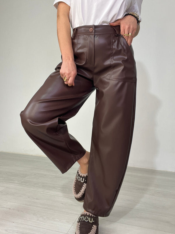 Pantalone eco-pelle
