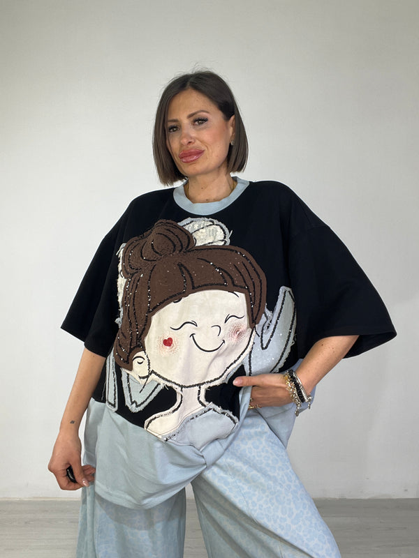 T-shirt Over Fata 69772