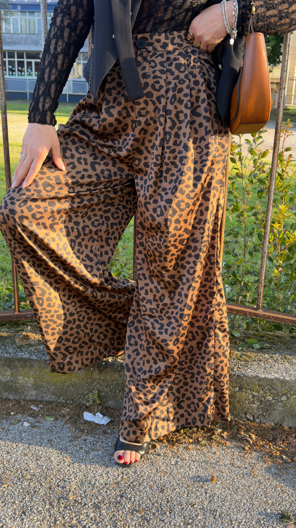 Pantalone Brown Leopard