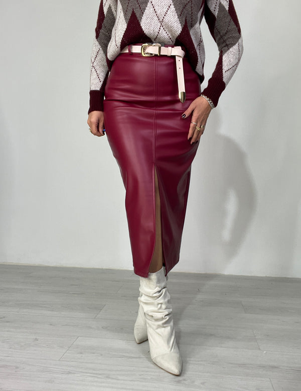 Gonna Ecopelle Curve di Stile