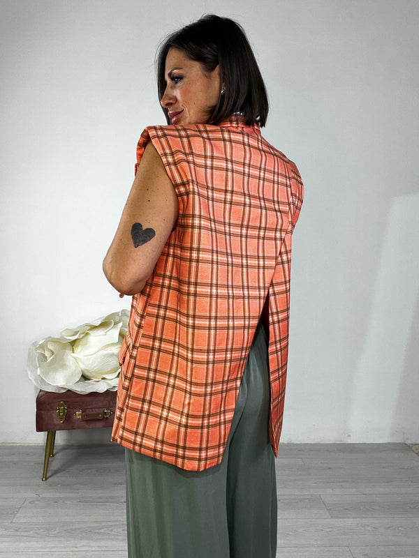 Gilet Tartan Sunset