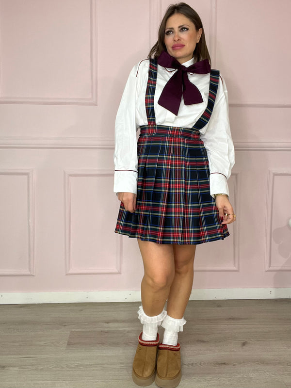 Salopette Tartan Nero