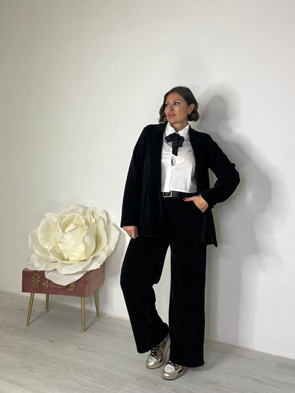 Tailleur in Velluto Raffinata Armonia