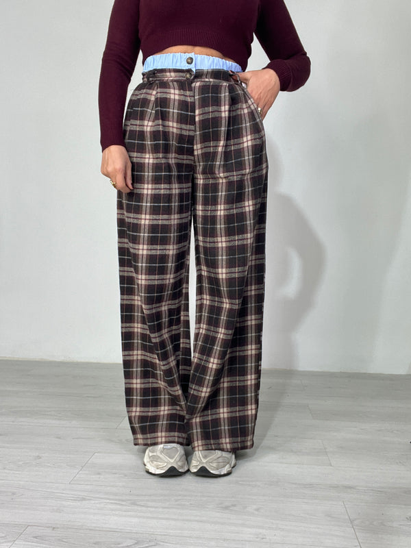 Pantaloni Check &amp; Style