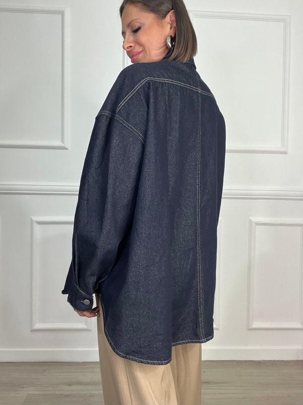 Camicione Botton Blue