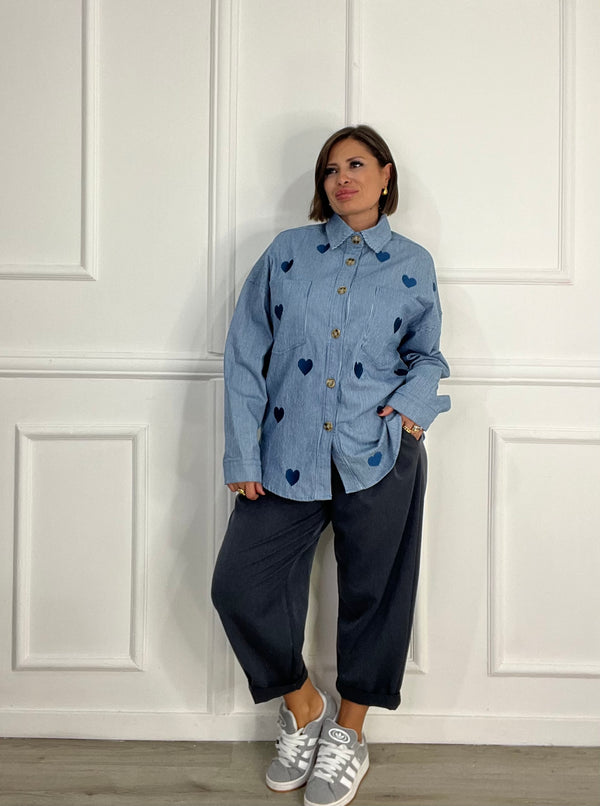 Camicia Heart Denim