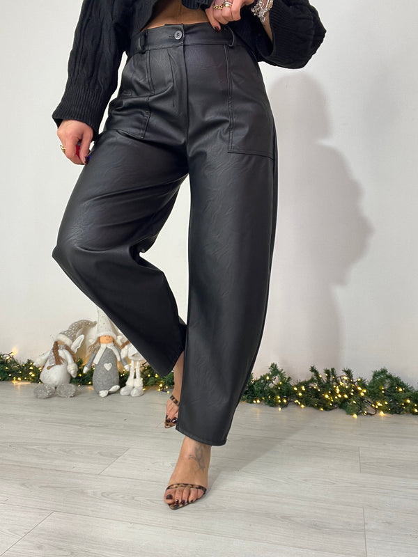 Pantalone eco-pelle