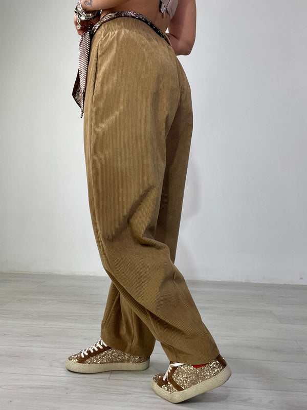 Pantalone flow costine