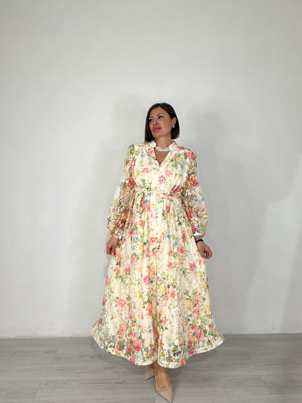 Abito Pizzo Floreale