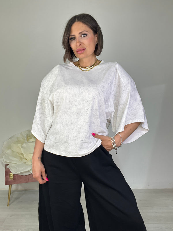 T-shirt Loose Over Marmorizzata