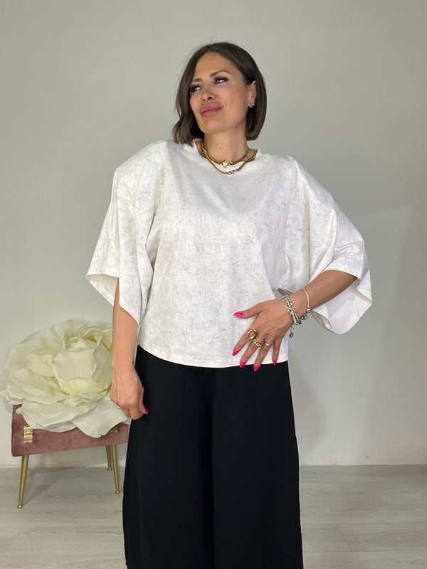 T-shirt Loose Over Marmorizzata