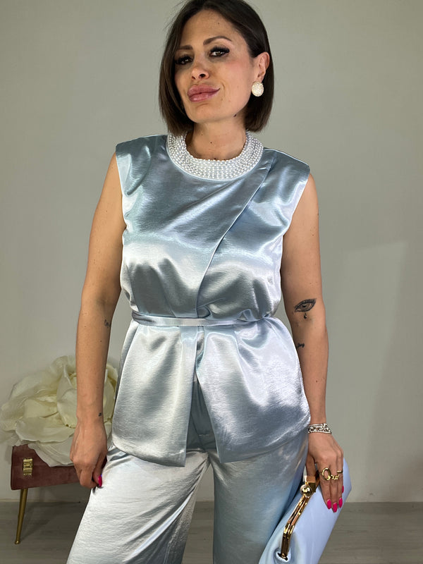 Coordinato Seta Perla Chic