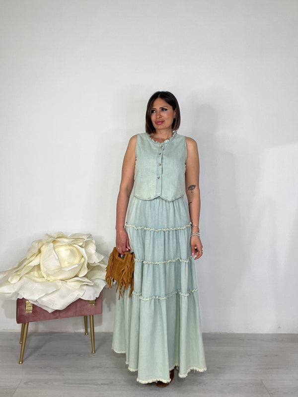 Coordinato Denim Vintage Chic