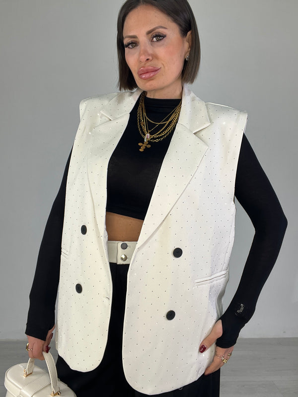 Gilet Brillantinato
