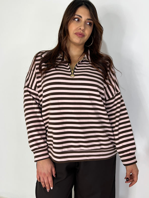 Maglia Righe Curvy