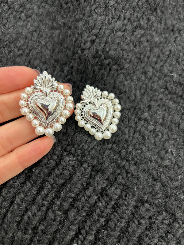 Orecchini Cuore Sacro