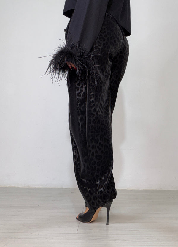 Pantalone Dark Leopard