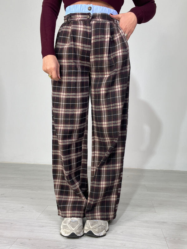 Pantaloni Check &amp; Style