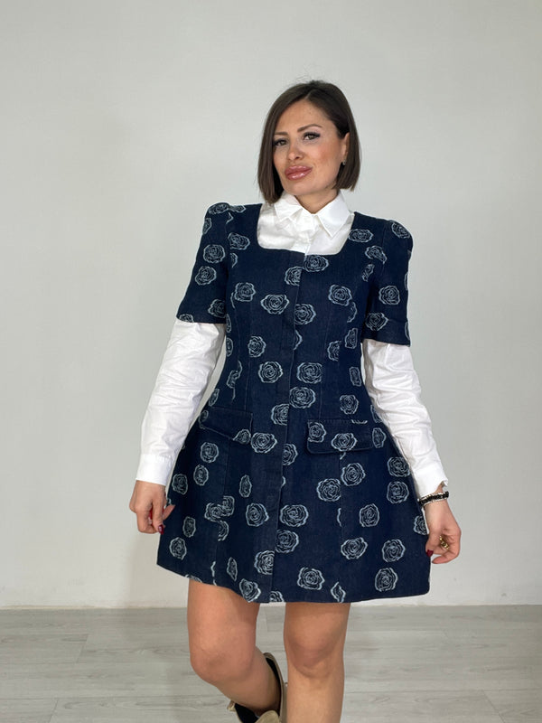 Abito Roses Denim