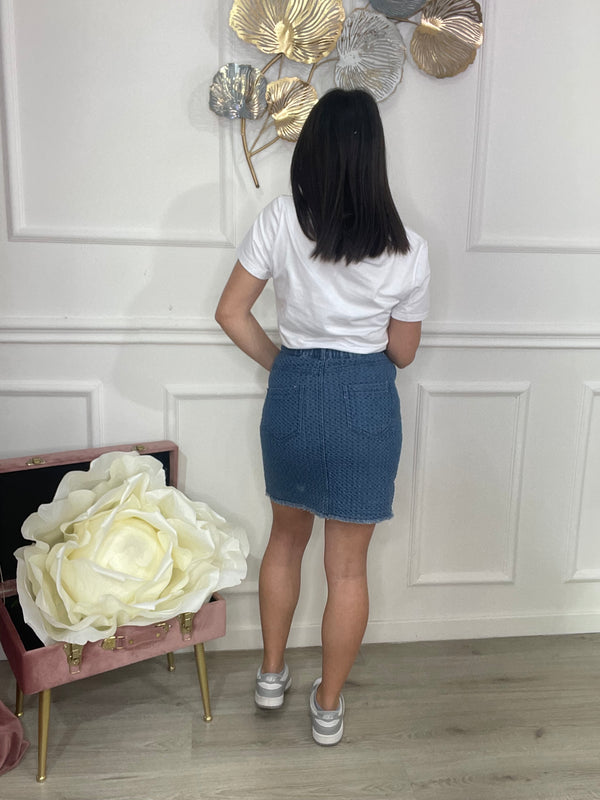 Gonna Jeans Martellata